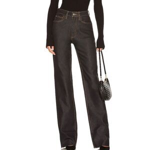 NWT WEWOREWHAT High Rise Dad Jeans Sz 27 Dani Blue/Black